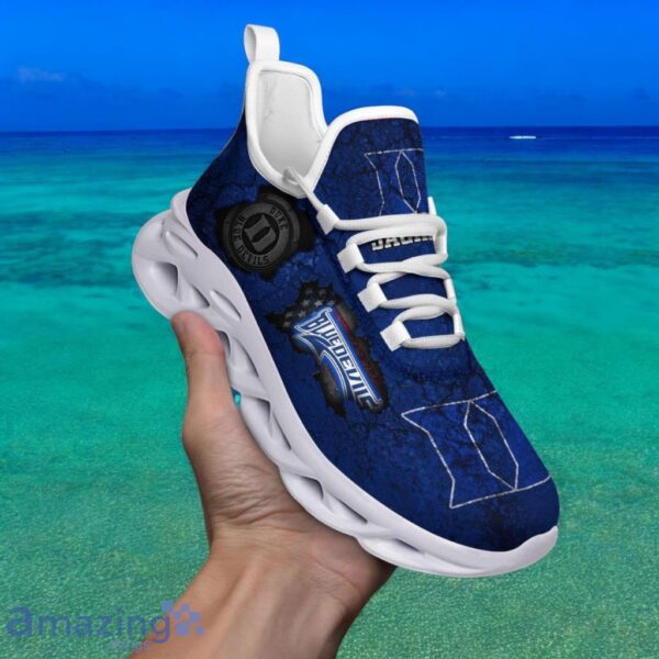 Custom Name NCAA Duke Blue Devils Sneaker Max Soul Shoes Max Comfort Glide For Men And Women Product Photo 1