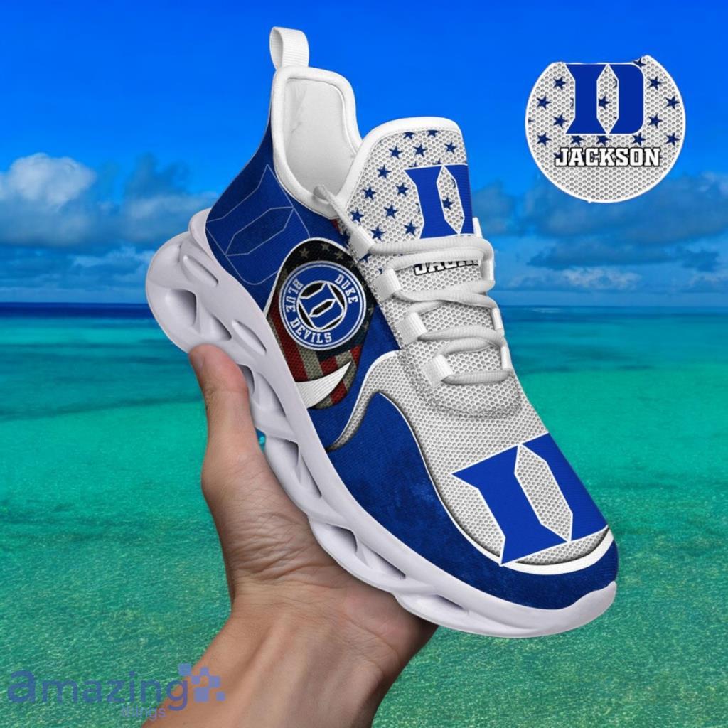 Custom Name NCAA Duke Blue Devils Sneaker Max Soul Shoes Stride Glamorous Soul For Men And Women image Custom Name NCAA Duke Blue Devils Sneaker Max Soul Shoes Stride Glamorous Soul For Men And Women Product Photo 1