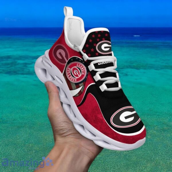 Custom Name NCAA Georgia Bulldogs Sneaker Max Soul Shoes Sole Bliss For Men And Women Product Photo 1