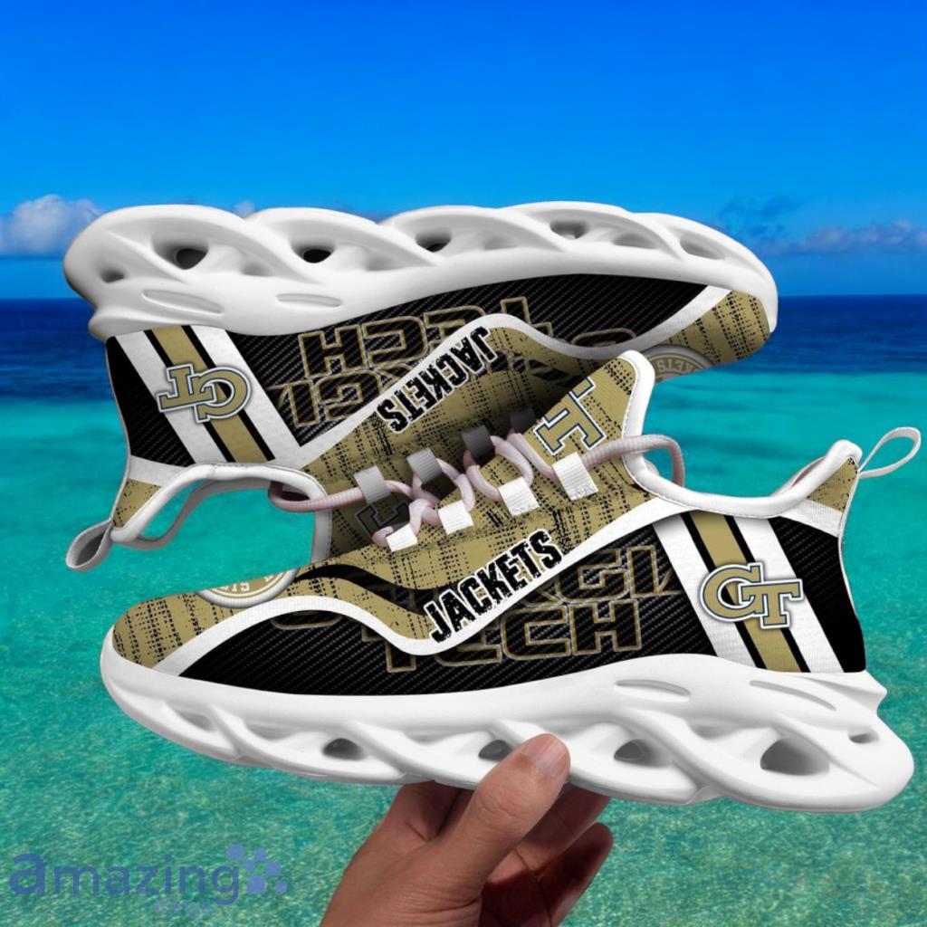 Custom Name NCAA Georgia Tech Yellow Jackets Sneaker Max Soul Shoes Stride Glamour For Men And Women image Custom Name NCAA Georgia Tech Yellow Jackets Sneaker Max Soul Shoes Stride Glamour For Men And Women Product Photo 1
