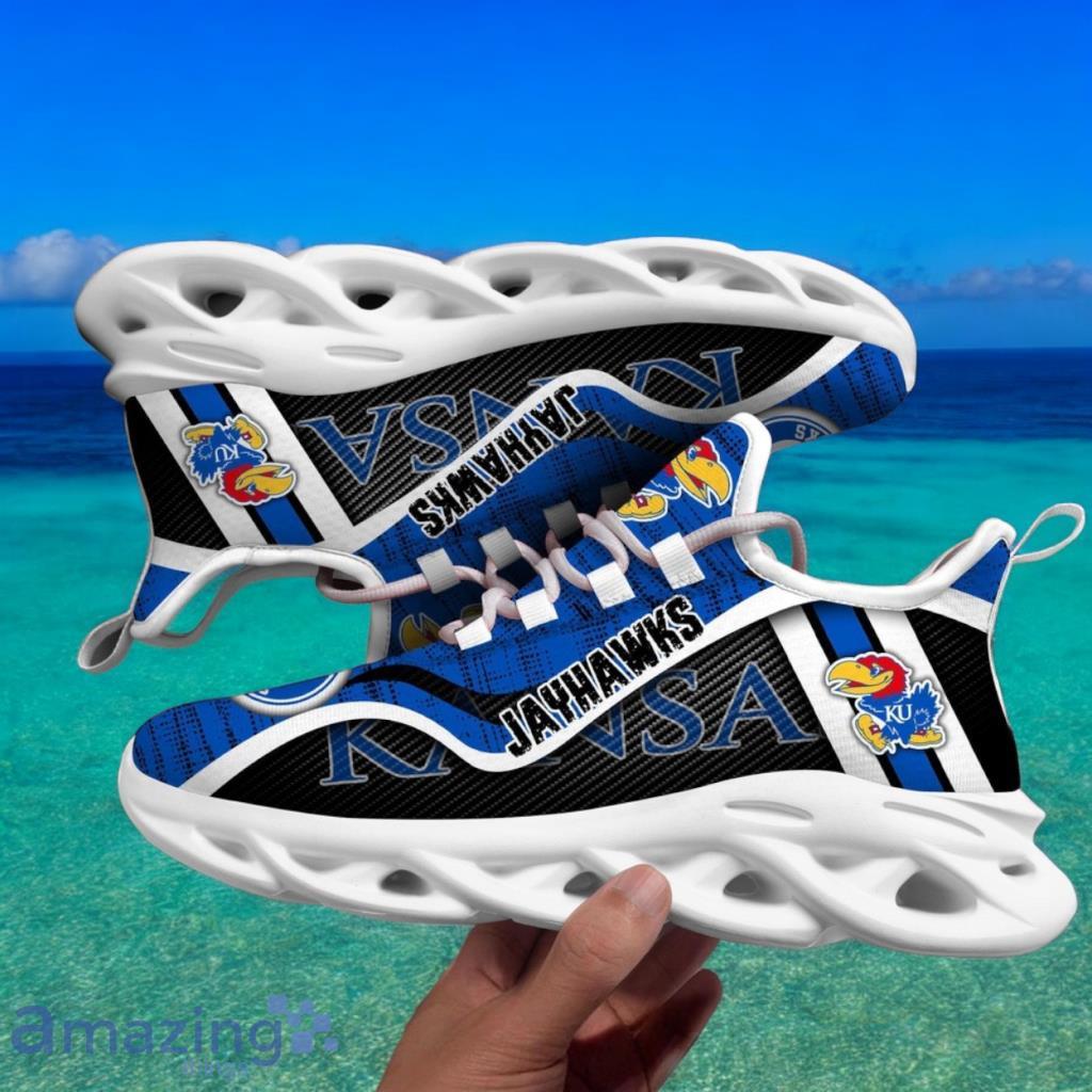 Custom Name NCAA Kansas Jayhawks Sneaker Max Soul Shoes Sole Elegance Walk For Men And Women image Custom Name NCAA Kansas Jayhawks Sneaker Max Soul Shoes Sole Elegance Walk For Men And Women Product Photo 1
