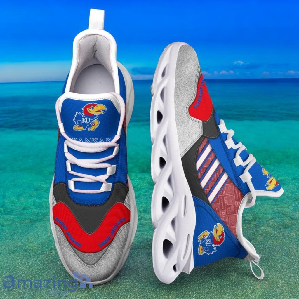 Custom Name NCAA Kansas Jayhawks Sneaker Max Soul Shoes Stride Elegance Parade For Men And Women image Custom Name NCAA Kansas Jayhawks Sneaker Max Soul Shoes Stride Elegance Parade For Men And Women Product Photo 1
