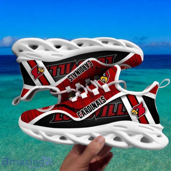 Custom Name NCAA Louisville Cardinals Sneaker Max Soul Shoes Sole Elegance Walk For Men And Women Product Photo 1