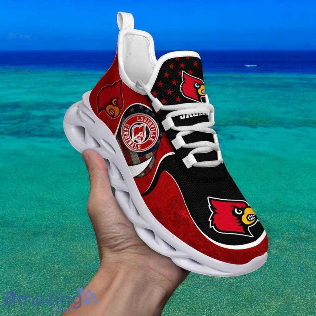Custom Name NCAA Louisville Cardinals Sneaker Max Soul Shoes Stride Glamorous Soul For Men And Women image Custom Name NCAA Louisville Cardinals Sneaker Max Soul Shoes Stride Glamorous Soul For Men And Women Product Photo 1