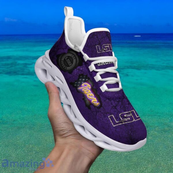 Custom Name NCAA Lsu Tigers Sneaker Max Soul Shoes Max Comfort For Men And Women Product Photo 1