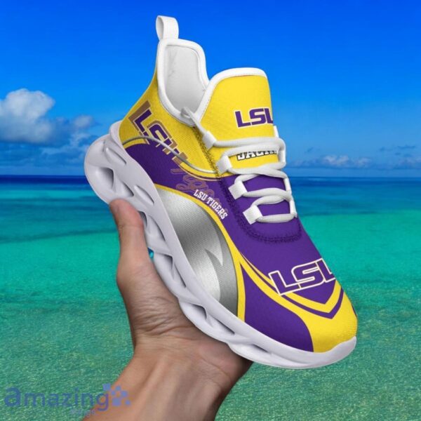 Custom Name NCAA Lsu Tigers Sneaker Max Soul Shoes Max Soul Motion For Men And Women Product Photo 1