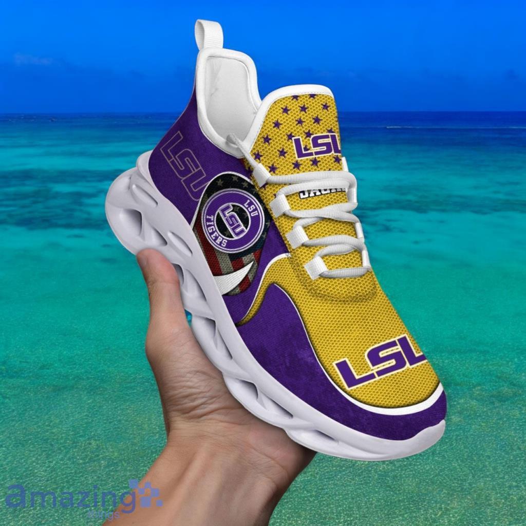 Custom Name NCAA Lsu Tigers Sneaker Max Soul Shoes Sole Bliss For Men And Women image Custom Name NCAA Lsu Tigers Sneaker Max Soul Shoes Sole Bliss For Men And Women Product Photo 1