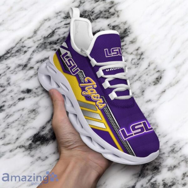 Custom Name NCAA Lsu Tigers Sneaker Max Soul Shoes Stride Stylishly For Men And Women Product Photo 1