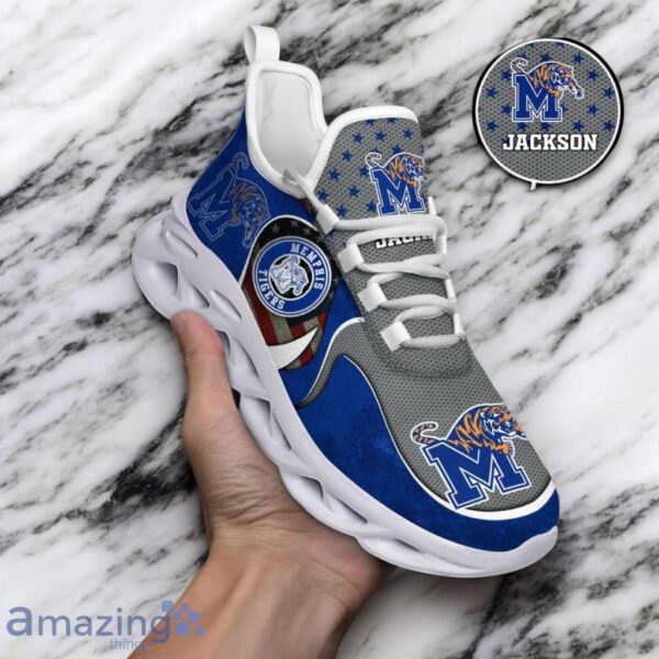 Custom Name NCAA Memphis Tigers Sneaker Max Soul Shoes Sole Bliss For Men And Women Product Photo 1