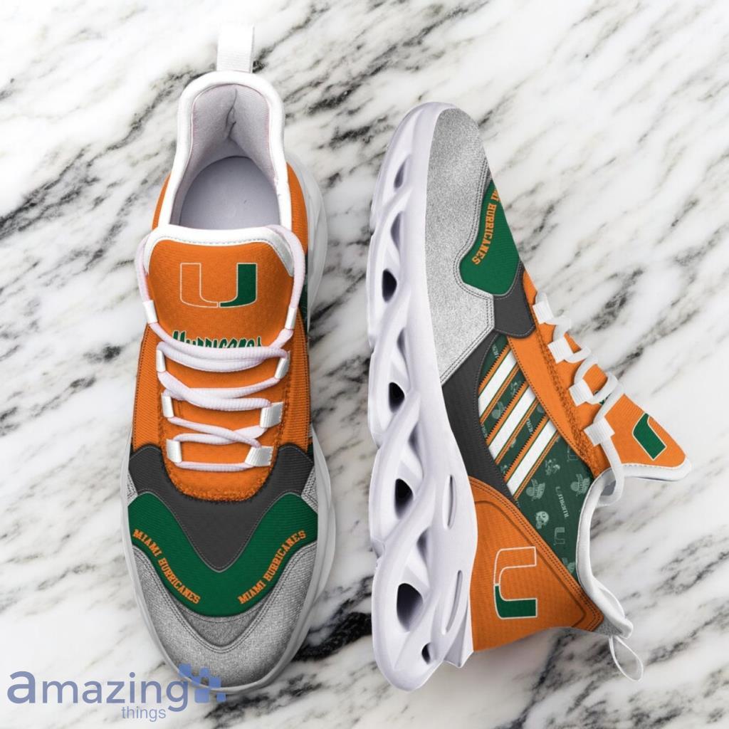 Custom Name NCAA Miami Hurricanes Sneaker Max Soul Shoes Sporty Soul For Men And Women image Custom Name NCAA Miami Hurricanes Sneaker Max Soul Shoes Sporty Soul For Men And Women Product Photo 1