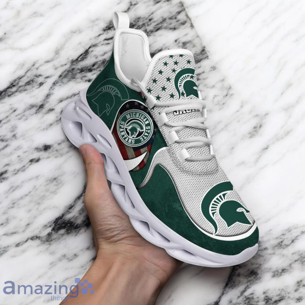 Custom Name NCAA Michigan State Spartans Sneaker Max Soul Shoes Sole Bliss For Men And Women image Custom Name NCAA Michigan State Spartans Sneaker Max Soul Shoes Sole Bliss For Men And Women Product Photo 1