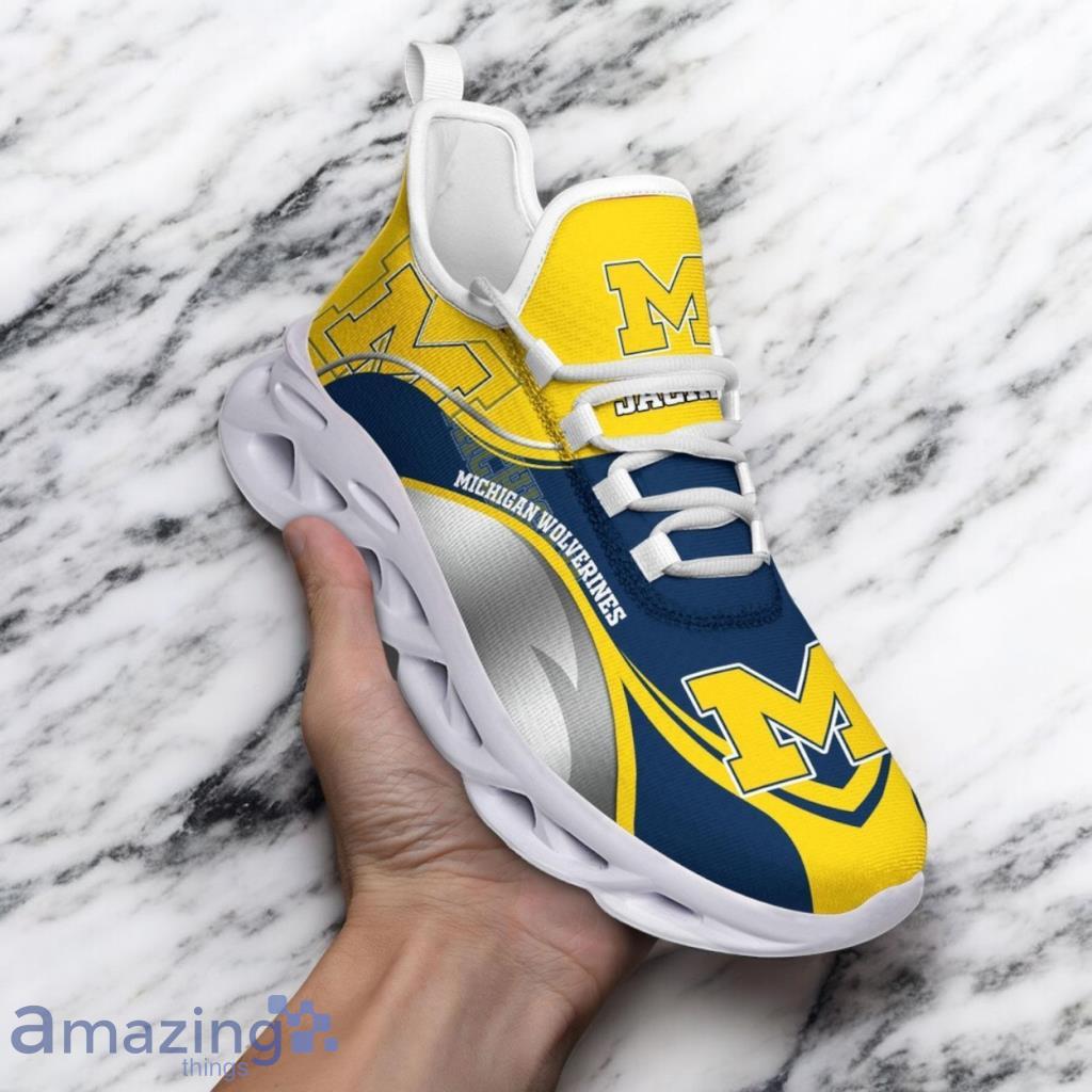 Custom Name NCAA Michigan Wolverines Sneaker Max Soul Shoes Comfortable For Every Occasion For Men And Women image Custom Name NCAA Michigan Wolverines Sneaker Max Soul Shoes Comfortable For Every Occasion For Men And Women Product Photo 1
