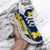 Custom Name NCAA Michigan Wolverines Sneaker Max Soul Shoes Stride Chic Blissful Parade For Men And Women