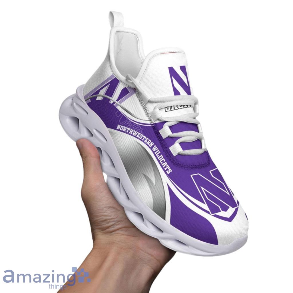 Custom Name NCAA Northwestern Wildcats Sneaker Max Soul Shoes Max Soul Motion For Men And Women image Custom Name NCAA Northwestern Wildcats Sneaker Max Soul Shoes Max Soul Motion For Men And Women Product Photo 1