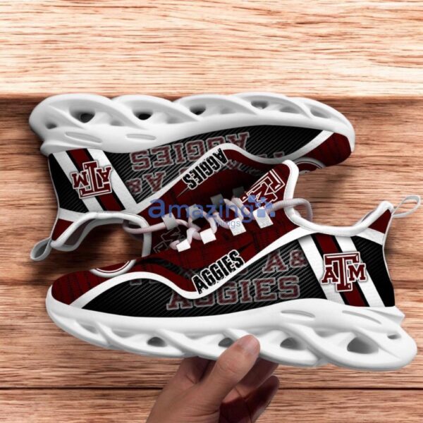 Custom Name NCAA Texas A&ampm Aggies Sneaker Max Soul Shoes Sole Elegance Walk For Men And Women Product Photo 1