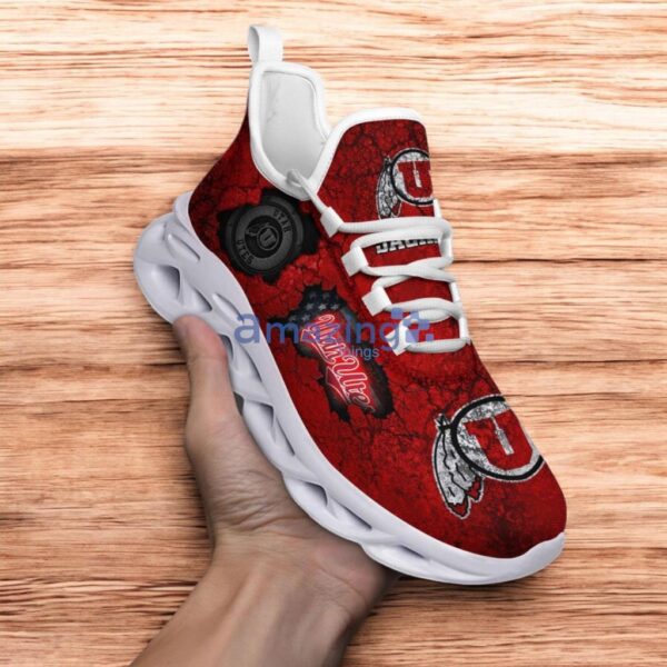 Custom Name NCAA Utah Utes Sneaker Max Soul Shoes Max Comfort Glide For Men And Women Product Photo 1