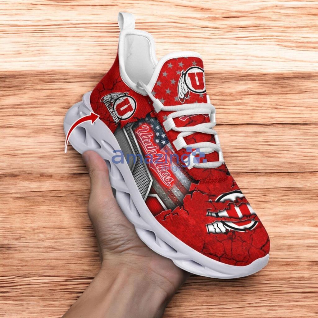 Custom Name NCAA Utah Utes Sneaker Max Soul Shoes Sneaker Elegance Fusion For Men And Women image Custom Name NCAA Utah Utes Sneaker Max Soul Shoes Sneaker Elegance Fusion For Men And Women Product Photo 1