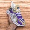 Custom Name NCAA Washington Huskies Sneaker Max Soul Shoes Max Soul Motion For Men And Women