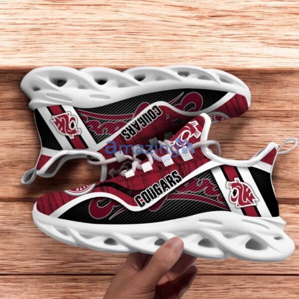 Custom Name NCAA Washington State Cougars Sneaker Max Soul Shoes Stride Into Elegance For Men And Women Product Photo 1