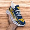 Custom Name NCAA West Virginia Mountaineers Sneaker Max Soul Shoes Stride Chic Blissful Parade For Men And Women