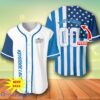 Custom Number & Name American Flag Keystone Light Baseball Jersey For Men And Women