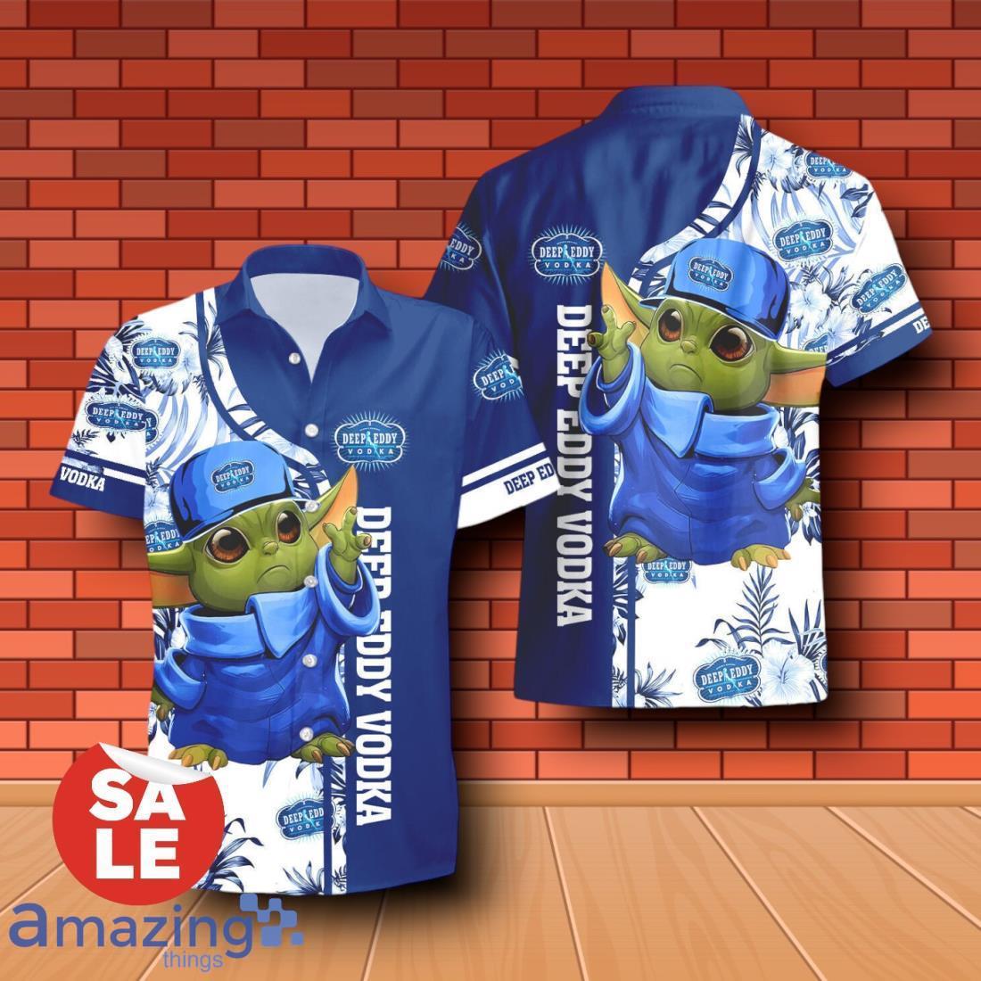 Deep Eddy Vodka Baby Yoda Hawaiian Shirt & Short image Deep Eddy Vodka Baby Yoda Hawaiian Shirt & Short Product Photo 2