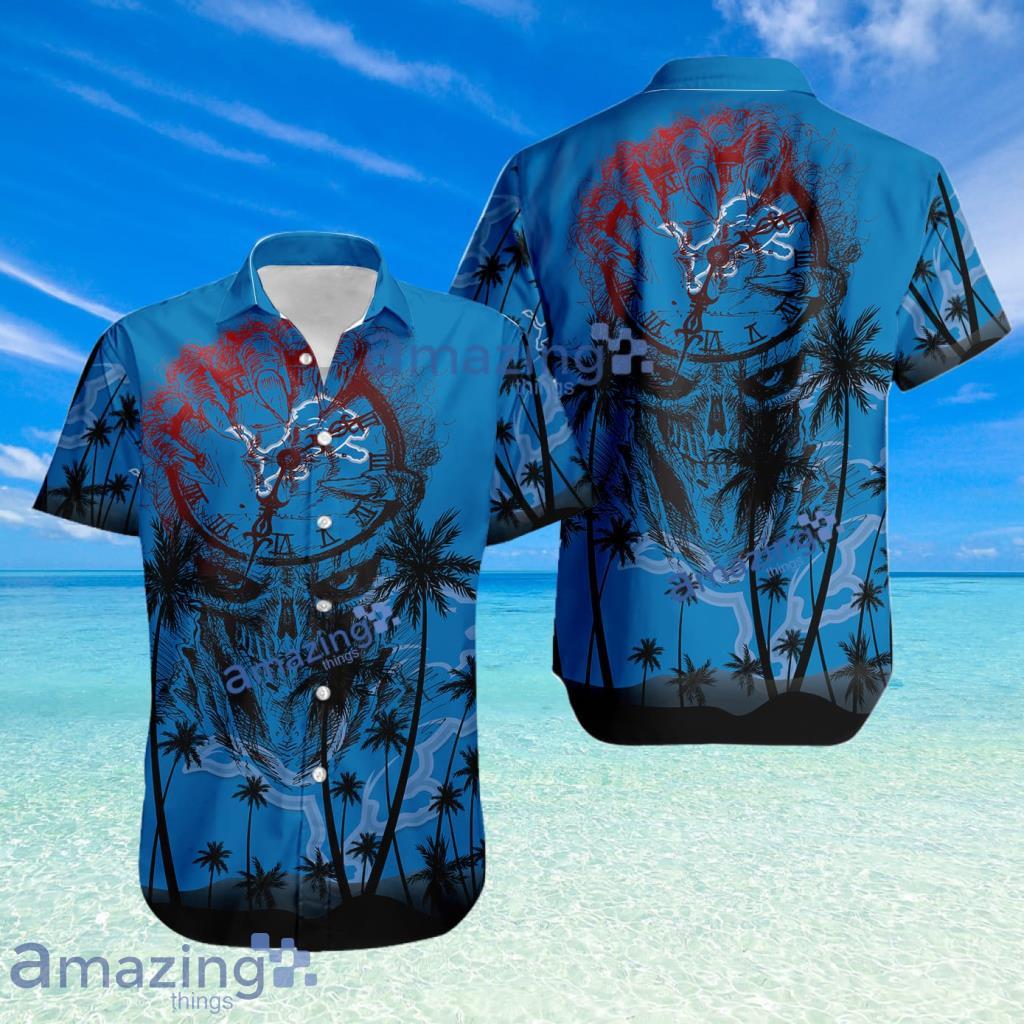 Detroit Lions NFL Halloween Tropical Beach Hawaiian Shirt New image Detroit Lions NFL Halloween Tropical Beach Hawaiian Shirt New Product Photo 1