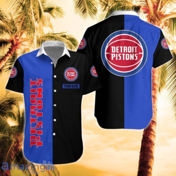 Detroit Pistons Combo Hawaiian Shirt And Short Unique Gift Product Photo 1