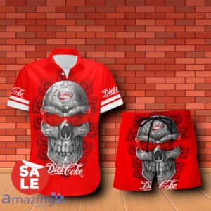 Diet Coke Sukull Rose 3D Hawaiian Shirt & Shorts For Men Women Product Photo 1