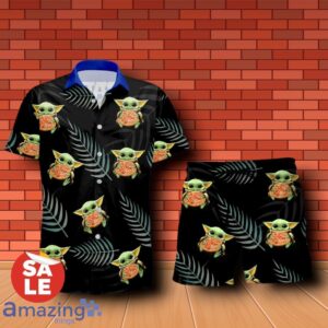 Domino's Pizza Baby Yoda Hug Hawaiian Shirt & Short Product Photo 1
