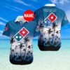 Domino’s Pizza Tropical Hawaiian Shirt Custom Name Trending Summer Limited Edition