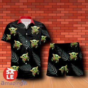 Dos Equis Baby Yoda Hug Hawaiian Shirt & Short Product Photo 1
