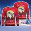 EA-1E Skyraider EA1E Aircraft Moonlight Red Color Ugly Christmas Sweater Christmas Gift