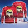 EC-130 Compass Call EC130J EC130H EC130E Aircraft Moonlight Red Color Ugly Christmas Sweater Christmas Gift