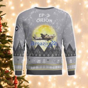 EP-3 Orion EP3 Aircraft Moonlight And Mountain Pattern Ugly Christmas Sweater Aircraft Lovers Christmas Gift Product Photo 3