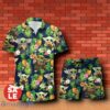 Evan Williams Beer Baby Yoda Tropical Flowery Hawaiian Shirt & Short
