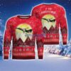 F-111 Aardvark F111 Aircraft Moonlight Red Color Ugly Christmas Sweater Christmas Gift
