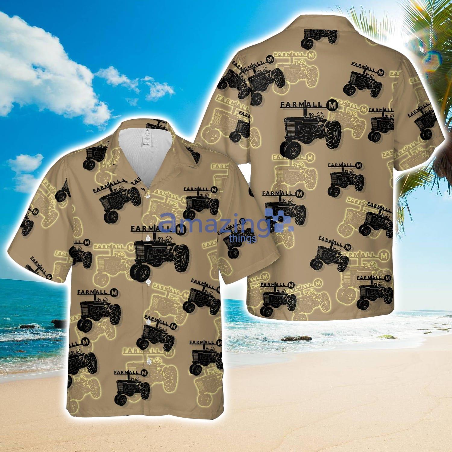 Farmall Super M Tractor Silhouette Hawaiian Shirt Summer Holiday Gift image Farmall Super M Tractor Silhouette Hawaiian Shirt Summer Holiday Gift Product Photo 1