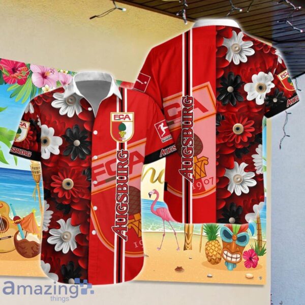 FC Augsburg Combo Hawaiian Shirt And Short Impressive Gift Product Photo 1