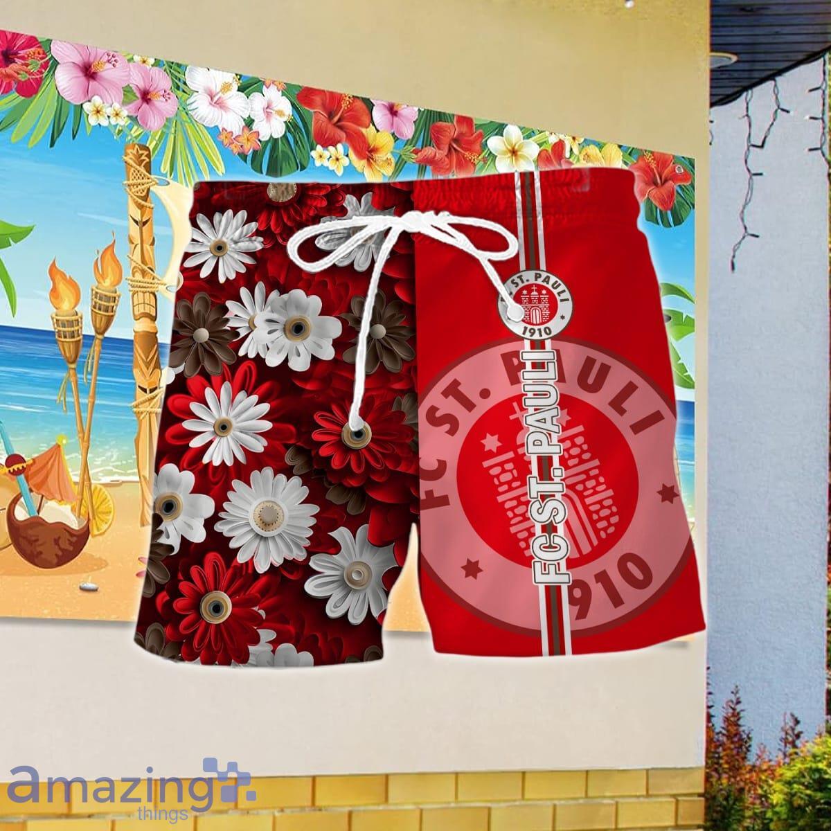 FC St. Pauli Combo Hawaiian Shirt And Short Impressive Gift image FC St. Pauli Combo Hawaiian Shirt And Short Impressive Gift Product Photo 2