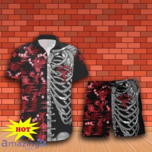 Fireball Button Skeleton Hawaiian Shirt And Short Gift Ideas For Men Women Product Photo 2