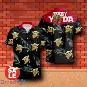 Fireball Cinnamon Whisky Baby Yoda Hug Hawaiian Shirt & Short Product Photo 2