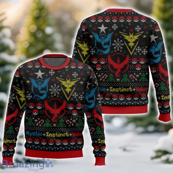 Go Trainers, Pokemon Christmas Ugly Christmas Sweater 3D All Printed Sweater Christmas Gift Product Photo 1