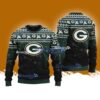 Green Bay Packers NFL Christmas Tree Pine Snowflake Ugly Sweater Merry Chistmas