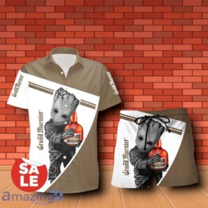 Grey Goose Vodka Groot Hug Combo Hawaiian Shirt & Shorts 3D Design For Men Women Product Photo 2