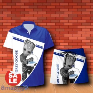 Grey Goose Vodka Groot Hug Combo Hawaiian Shirt & Shorts 3D Design For Men Women Product Photo 1