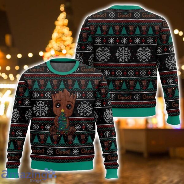 Groot Ugly Christmas Sweater 3D All Printed Sweater Christmas Gift Product Photo 1