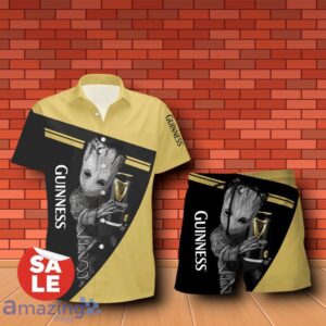 Guinness Groot Hug Combo Hawaiian Shirt & Shorts 3D Design For Men Women Product Photo 1