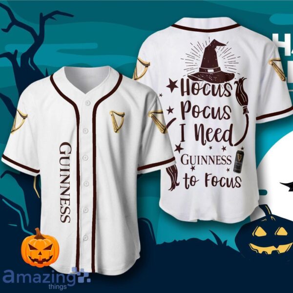 Guinness Hocus Pocus Halloween Baseball Jersey – Men’s & Women’s Sizes Product Photo 1