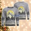 A-7 Corsair II A7 Aircraft Moonlight And Mountain Pattern Ugly Christmas Sweater Aircraft Lovers Christmas Gift